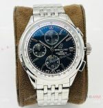 G8 Factory Breitling Premier Chronograph 42 Watch A7750 Black Face 316L Steel